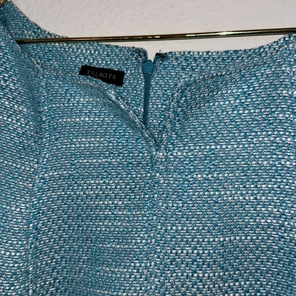 Talbots Light Blue Tweed Sheath Dress Sz.16 NWT! - Picture 3 of 7